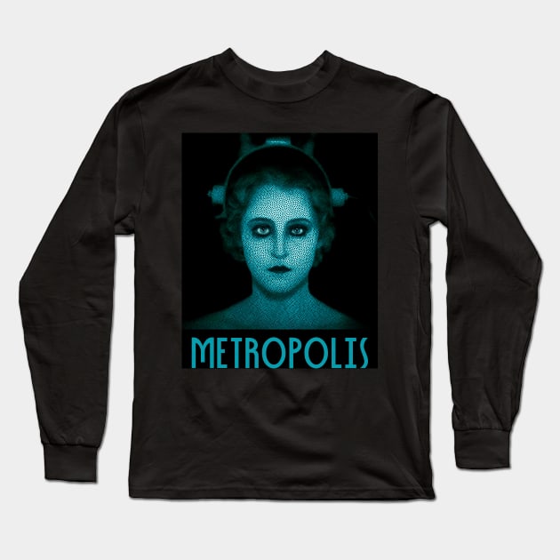 Metropolis 02 Long Sleeve T-Shirt by Creatum